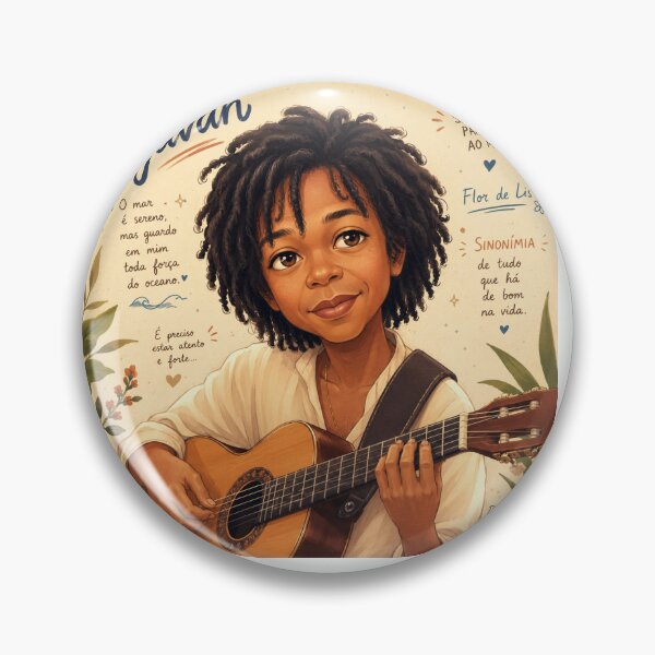 Item preview, Cantor Djavan designed and sold by Traços do Brasil .