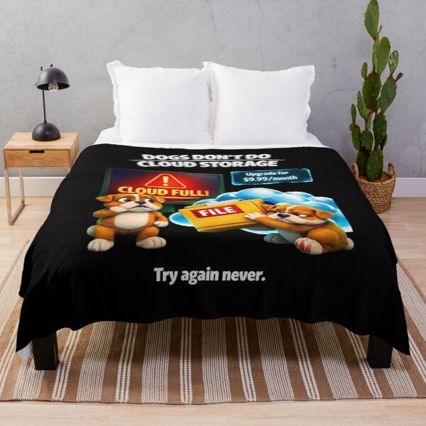 Item preview, Dogs Don’t Do Cloud Storage – Funny 3D Bulldog Meme designed and sold by Timeless Junction.