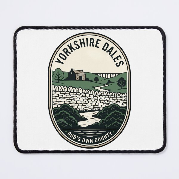 Item preview, Yorkshire Dales God's Own County Vintage Badge designed and sold by k3rstman1.