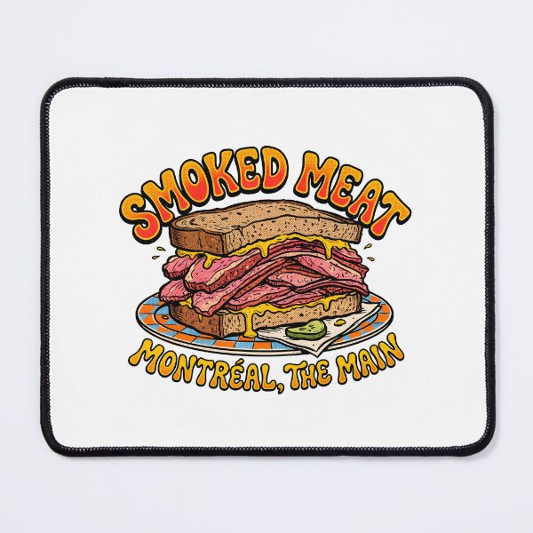 Item preview, Montreal Smoked Meat Sandwich The Main Retro Pop Art Foodie designed and sold by Fenay Designs.