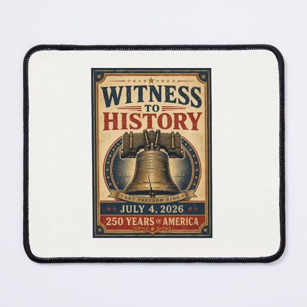 Item preview, Witness to History July 4 2026 America 250 Years Tee designed and sold by Fanverse Merchandise.