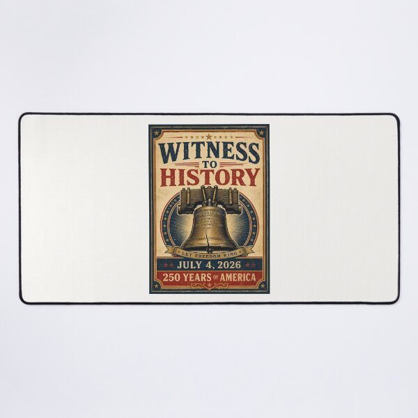 Item preview, Witness to History July 4 2026 America 250 Years Tee designed and sold by Fanverse Merchandise.