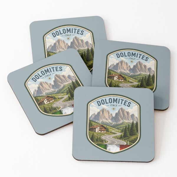 Item preview, Dolomites Mountains Italy Dolomiti Italia Sticker T-Shirt 03 designed and sold by OuterShellUK.