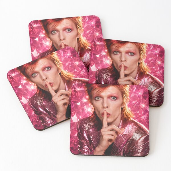 Item preview, David Bowie  Pink Diamond “Shhh” Glam Portrait designed and sold by LuluLeb.