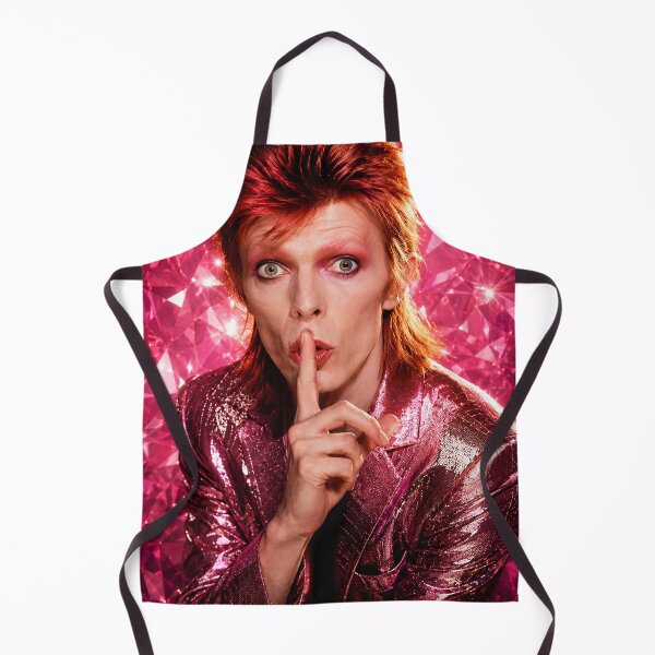 Aperçu de l'œuvre Portrait glamour de David Bowie Pink Diamond « Chut » créée et vendue par LuluLeb.