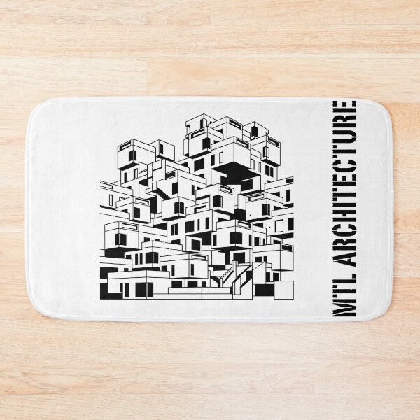 Item preview, Montreal Architecture Minimalist Geometric Line Art designed and sold by Fenay Designs.