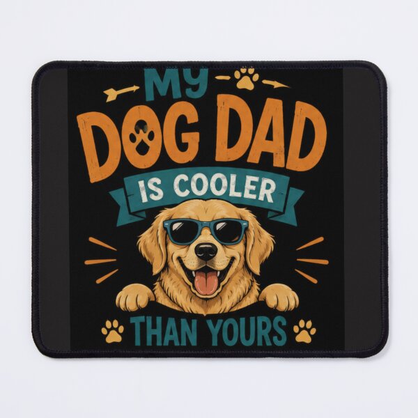 Item preview, My Dog Dad Is Cooler Than Yours Funny Dog Dad Shirt designed and sold by PoojaArtLab.