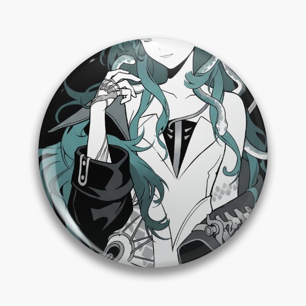 Item preview, Hissabeth Reverse 1999 Silver Hair Snake Hair Portrait designed and sold by Senpaiwaves.
