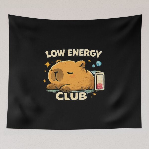 Item preview, Low Energy Club Tired Capybara designed and sold by Hobby-up.
