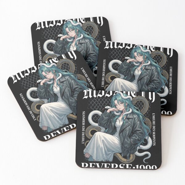 Item preview, Hissabeth Reverse 1999 Silver Hair Snake Hair Portrait designed and sold by Senpaiwaves.