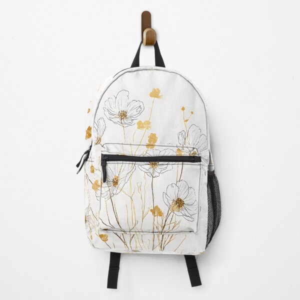 Item preview, Gold Blooming Meadow Flowers Floral Pattern designed and sold by GrinGalore.
