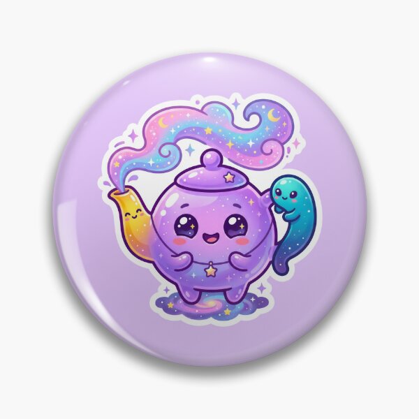 Item preview, Cute Galaxy Teapot with Magical Cosmic Steam designed and sold by Lamlamiu.
