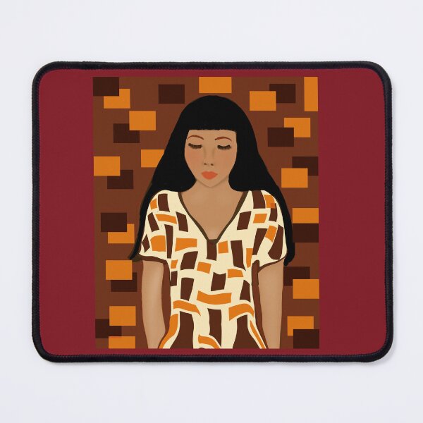 Item preview, Woman in Geometric Patterned Dress designed and sold by Elaine M Hayward .