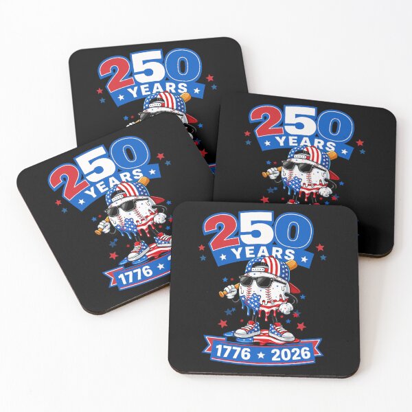 Item preview, Baseball Drip Ice Cream Boys 4th of July American USA Flag 250th designed and sold by cass-vale-lab.