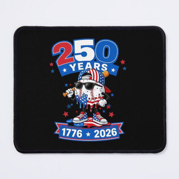 Item preview, Baseball Drip Ice Cream Boys 4th of July American USA Flag 250th designed and sold by cass-vale-lab.