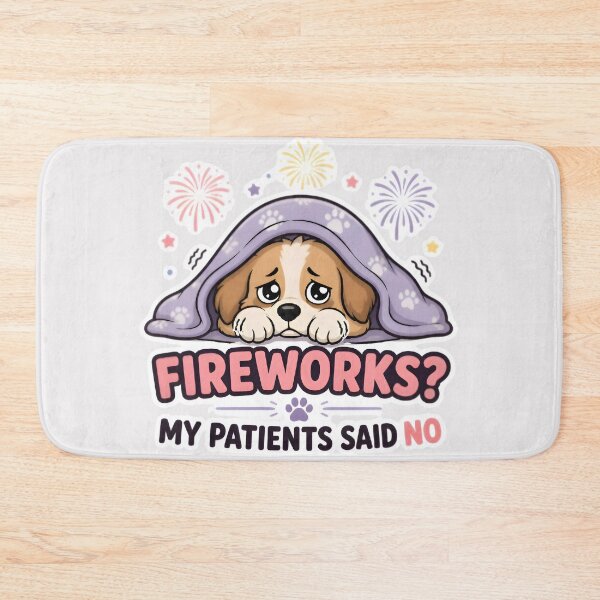 Item preview, Fireworks? My Patients Said No | Funny Veterinary July 4th Sticker designed and sold by Bettybee00.