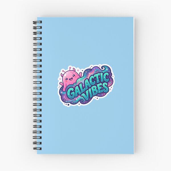 Item preview, Galactic Vibes Cute Space Alien Typography Art designed and sold by Lamlamiu.