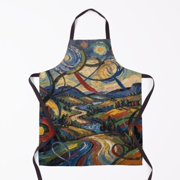 Item preview, Impressionistic gouache landscape with strong colors and dynamic brushstrokes. designed and sold by FotoworldEdel.