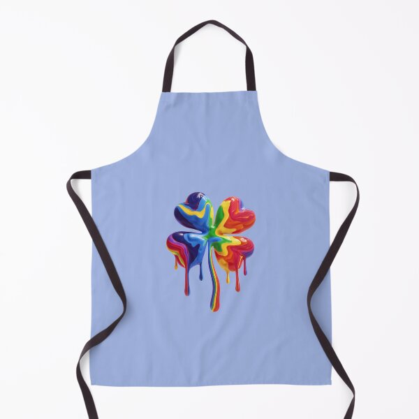 Item preview, Rainbow Dripping Four Leaf Clover Surreal Art designed and sold by Lamlamiu.