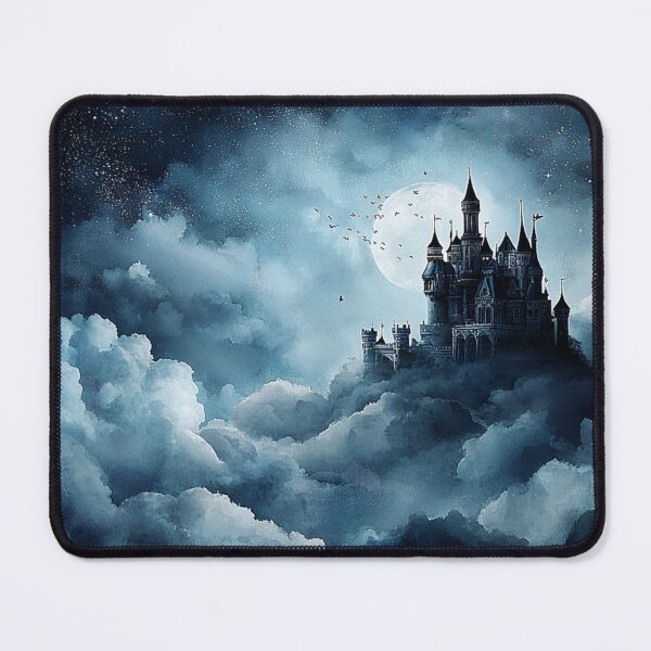 Item preview, Castle in Celestial Clouds Fantasy Art designed and sold by AtlantiqArt.