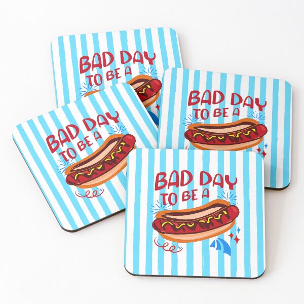 Item preview, Bad Day to Be a Hotdog Funny Stripes Humor Illustration designed and sold by MaiZephyr.