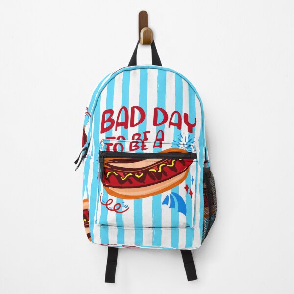 Item preview, Bad Day to Be a Hotdog Funny Stripes Humor Illustration designed and sold by MaiZephyr.