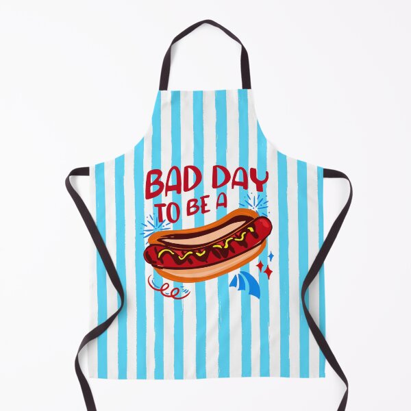 Item preview, Bad Day to Be a Hotdog Funny Stripes Humor Illustration designed and sold by MaiZephyr.