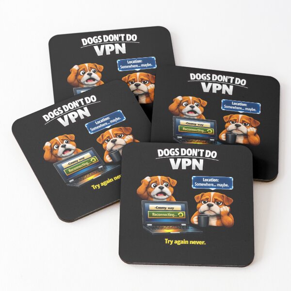 Item preview, Dogs Don’t Do VPN – Funny 3D Bulldog Meme designed and sold by Timeless Junction.