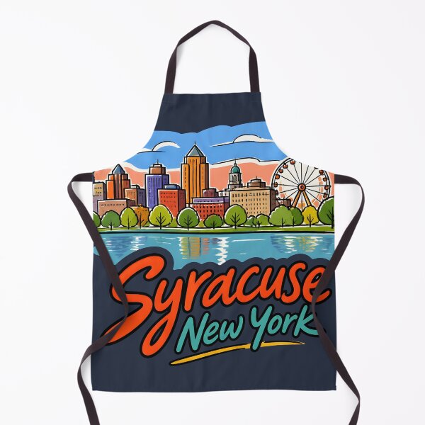 Item preview, Syracuse New York Cute Retro Cityscape Pastel Skyline designed and sold by HowToCanadian.