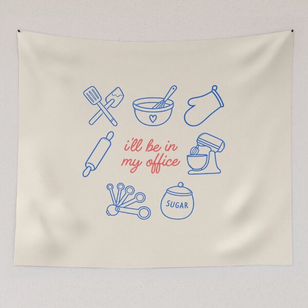 Item preview, I'll be in my office, baking designed and sold by BritishDelights.