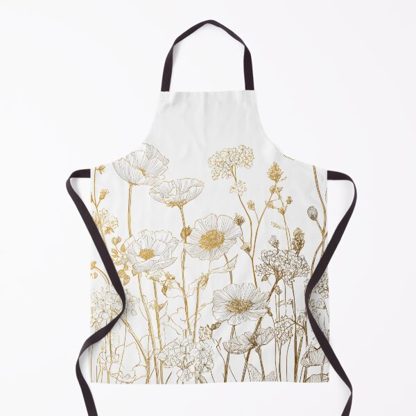 Item preview, Gold Blooming Meadow Wildflowers Floral Pattern designed and sold by GrinGalore.
