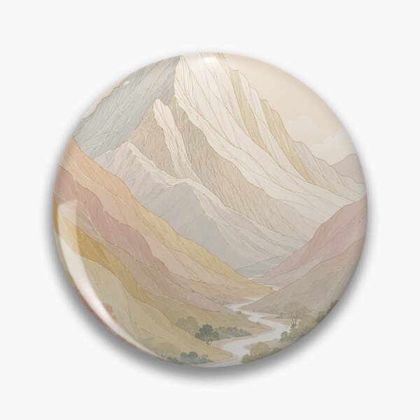 Item preview, Mountain Landscape Pastel Rainbow Nature designed and sold by Lizetteh.