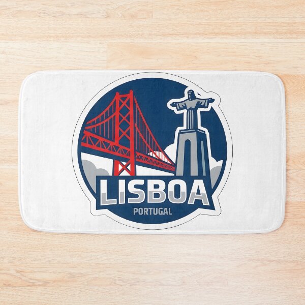 Item preview, Lisbon Portugal Vintage Travel Badge and Bridge Illustration designed and sold by Paulocdias.