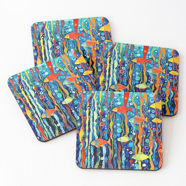 Item preview, Fish among seaweed designed and sold by George Hutton Hunter.