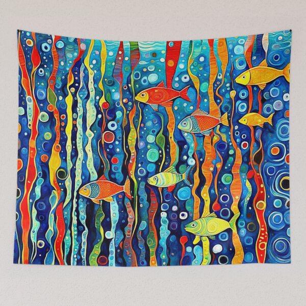 Item preview, Fish among seaweed designed and sold by George Hutton Hunter.