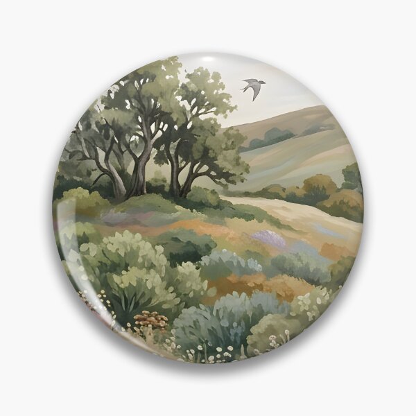 Item preview, Soft Pastoral Meadow Aesthetic – Calming Nature Art designed and sold by Mustaph-Shop.