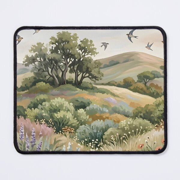 Item preview, Soft Pastoral Meadow Aesthetic – Calming Nature Art designed and sold by Mustaph-Shop.