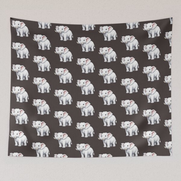 Item preview, Snow White Elephant Cute Animal Sticker designed and sold by Ishratparween11.