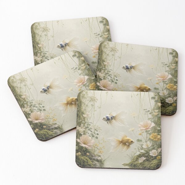 Item preview, Goldfish Garden Fantasy Aquatic Flowers designed and sold by Lizetteh.