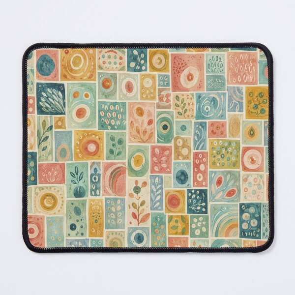 Item preview, Abstract Botanical Patchwork Tile Pattern designed and sold by Lizetteh.
