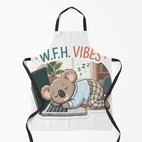 Item preview, Sleepy Koala Working From Home Remote Office designed and sold by SoftAuraStudi0.
