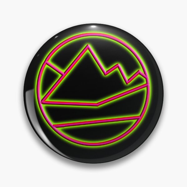 Item preview, Neon Mountain Landscape Geometric Art designed and sold by Kazewalk.