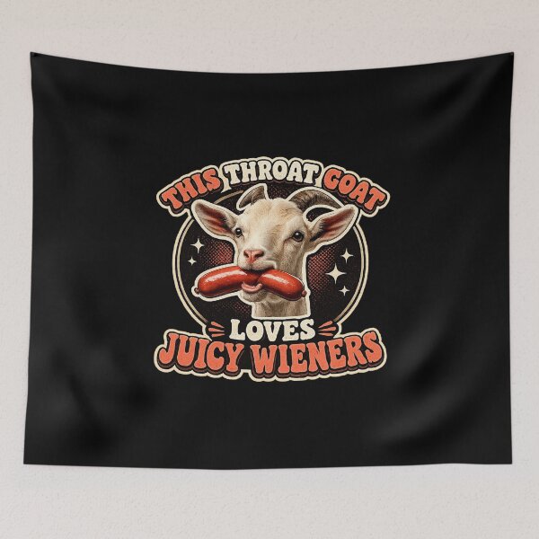 Item preview, Funny Goat Swallows Juicy Wieners Inappropriate Adult designed and sold by thomas-frame.