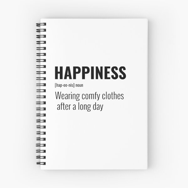 Item preview, Happiness is Wearing comfy clothes after a long day designed and sold by greener designs.