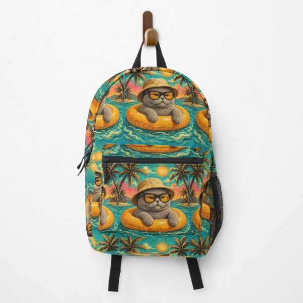 Item preview, Cool British Shorthair Cat Summer Beach Vacation Art designed and sold by merchxwear.