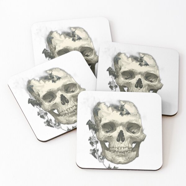 Item preview, Skull and Ivy Planter designed and sold by IllumeInk.
