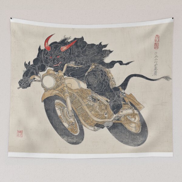 Item preview, Oni Demon Riding Motorcycle designed and sold by lautir.