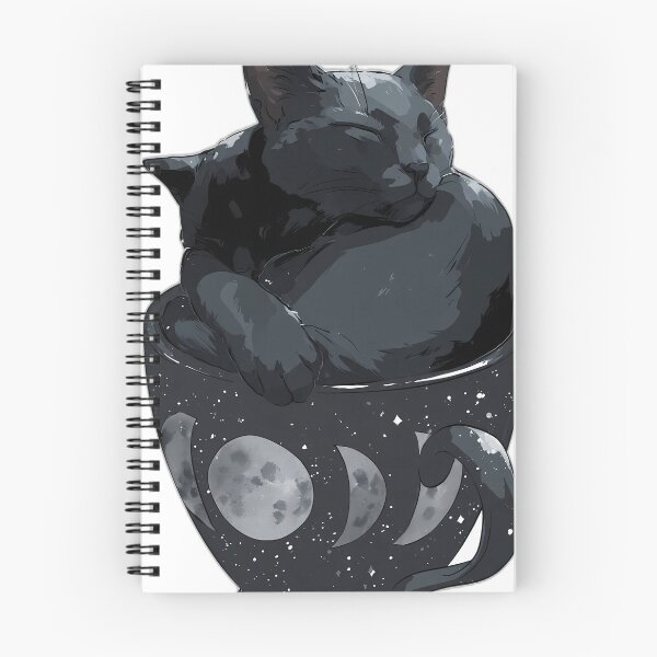 Item preview, Celestial Teacup Black Cat designed and sold by IllumeInk.