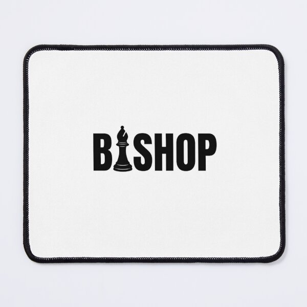 Item preview, Minimalist Chess Opening Bishop Typographic Art designed and sold by GiggleInkTees.