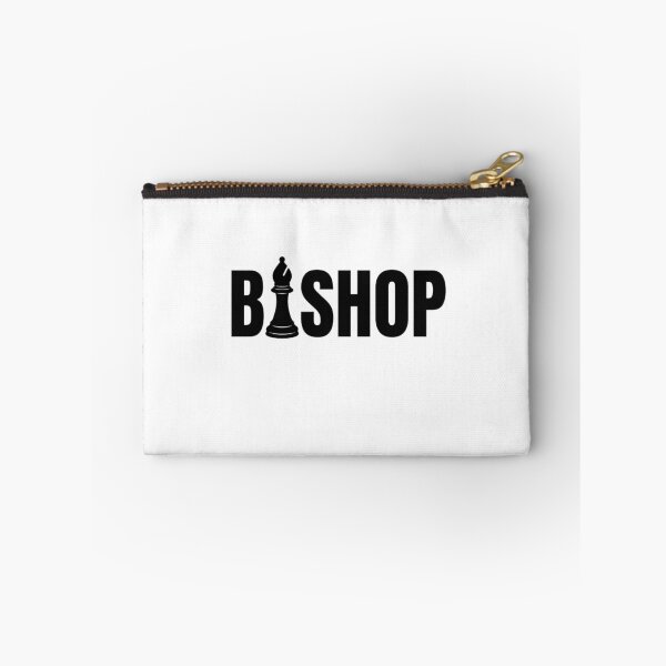 Item preview, Minimalist Chess Opening Bishop Typographic Art designed and sold by GiggleInkTees.